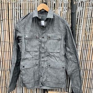 Denim Washed Grey Shacket Shirt